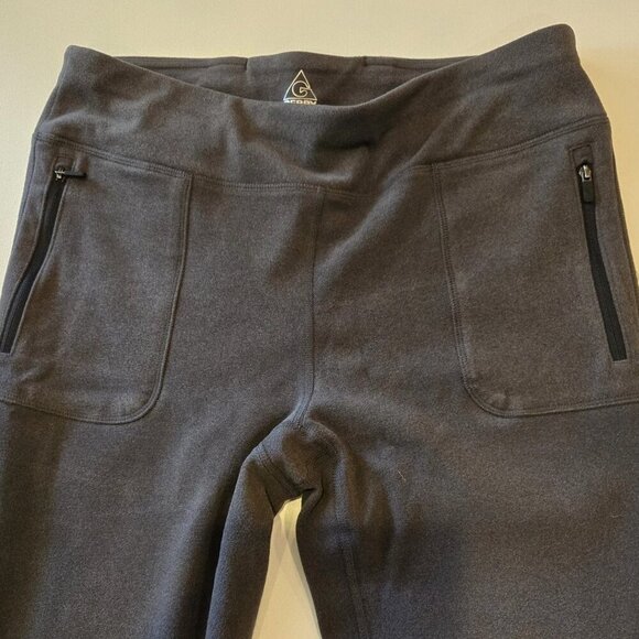Gerry Womens Thick Pants Stretch Fleece Gray Large Zipper Pockets 30 X 27 BG9747 - Picture 1 of 9